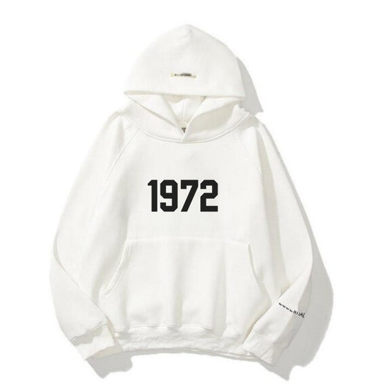 1972 Harajuku Style Hoodie – Trendy Double Layer Design