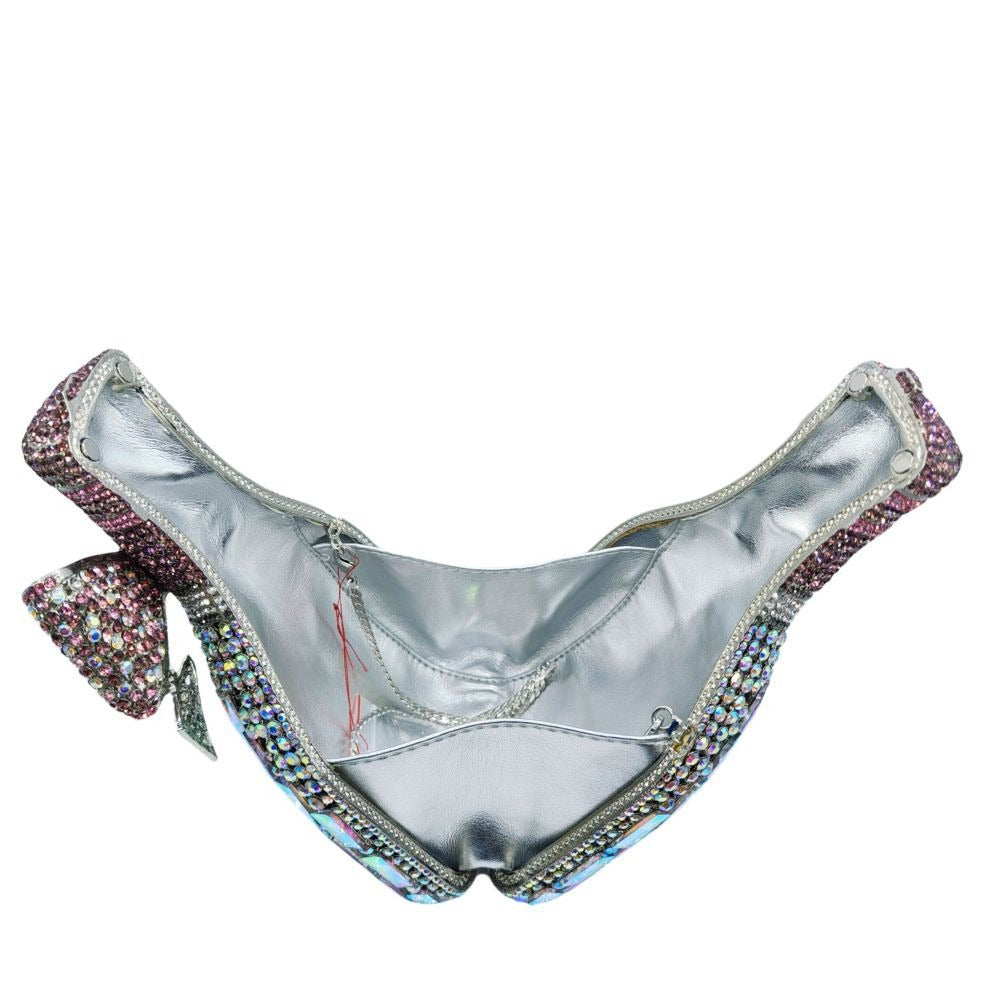 Bow Champagne Crystal Handbag for Women