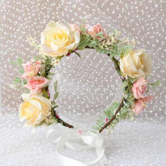 Korean Style Flower Wreath Headband