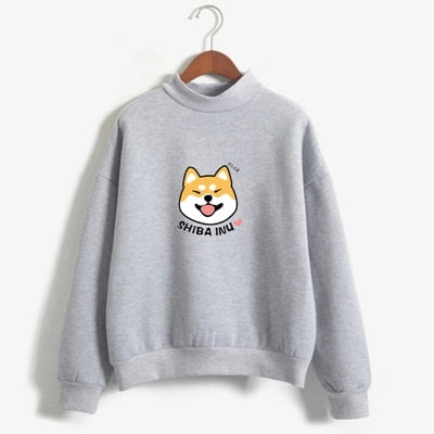 Kawaii Shiba Inu Harajuku Hoodie - Cute Japanese Anime Pullover