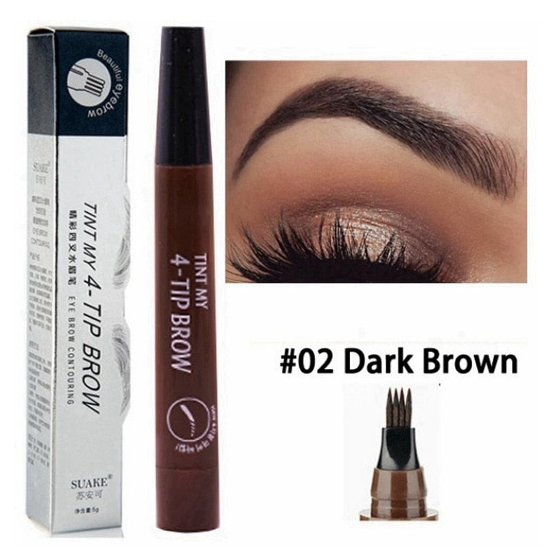 4-TIP BROW Liquid Eyebrow Pencil - Waterproof Microblading Pen