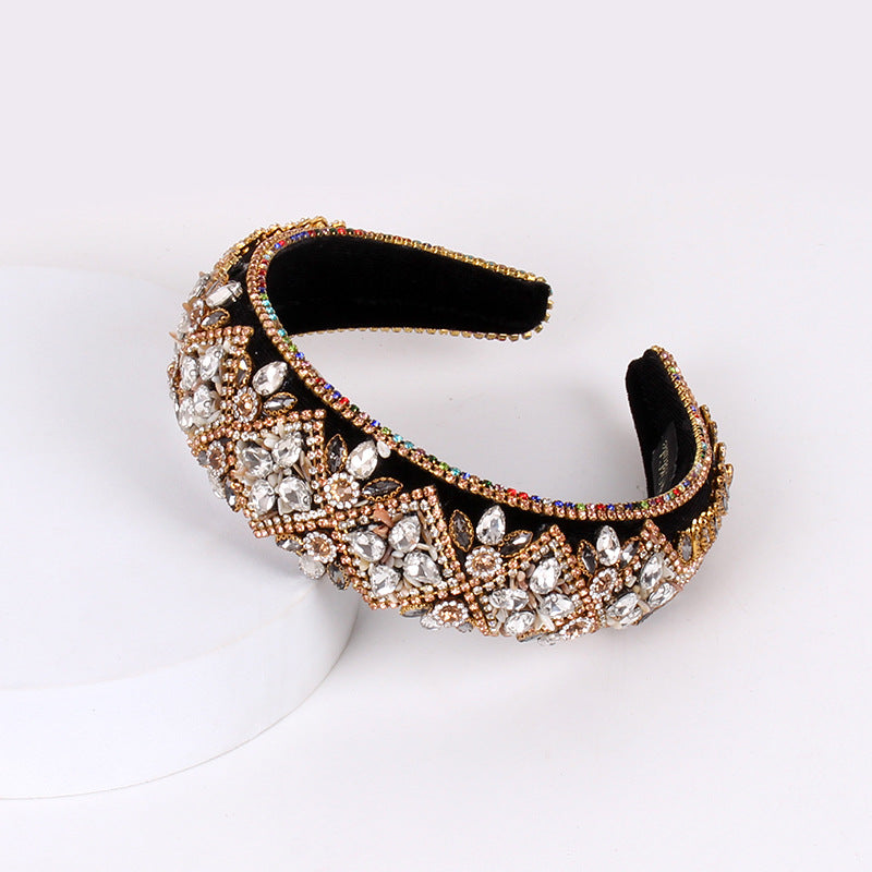 Retro Baroque Crystal Headband