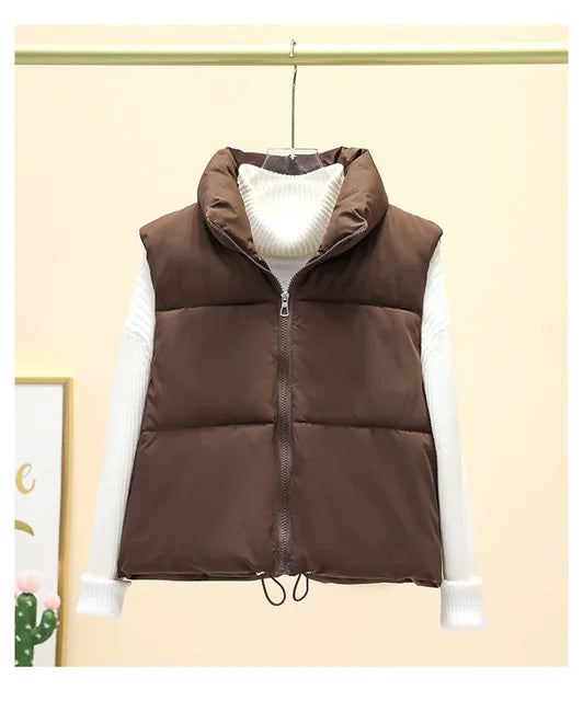 Harajuku Style Warm Sleeveless Vest for Women