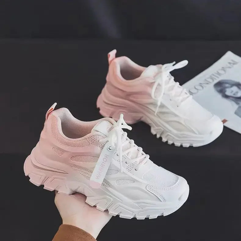Harajuku Style Women’s Breathable Platform Sneakers