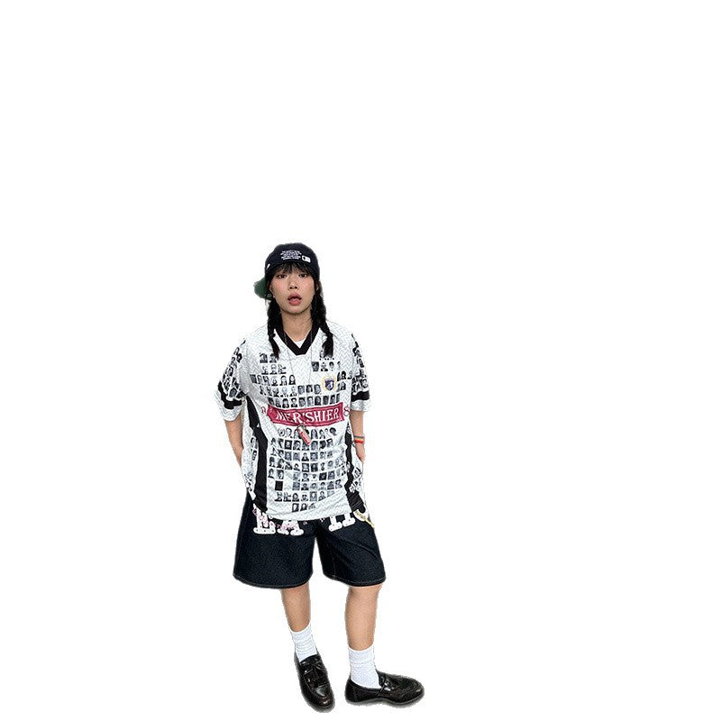 Harajuku Style Loose Casual Jersey Top