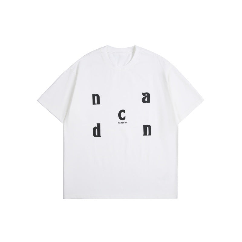 Harajuku Style Letter Print Loose Fit T-Shirt