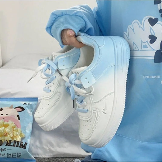 Colorful Harajuku Style Tennis Sneakers for Women