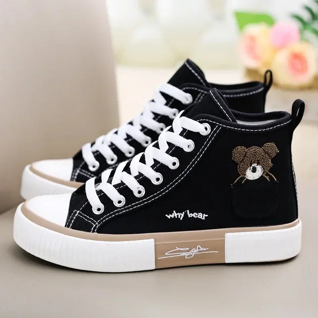 Cute Canvas High Top Sneakers for Women
