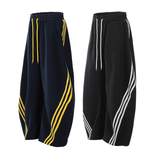 Harajuku Color Block Three-Stripes Casual Pants