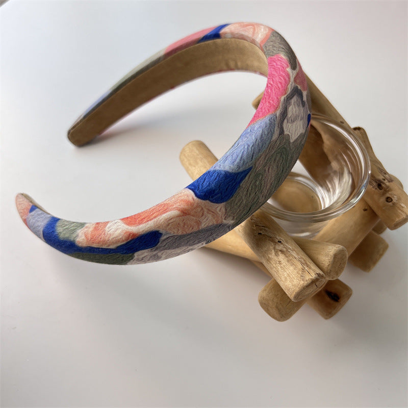 Wide-Brimmed Graffiti Style Headband
