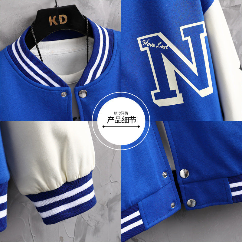 Men's Harajuku Style Baseball Jacket - Trendy Spring & Autumn Wear