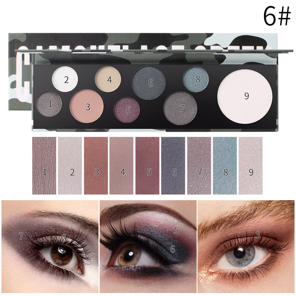 9-Color Bubble Eye Shadow Palette – Harajuku Inspired