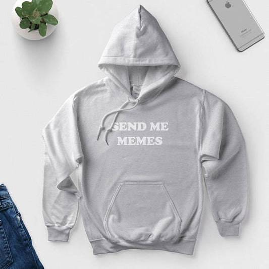 Send Me Memes Hoodie - Women's Funny Casual Sweater