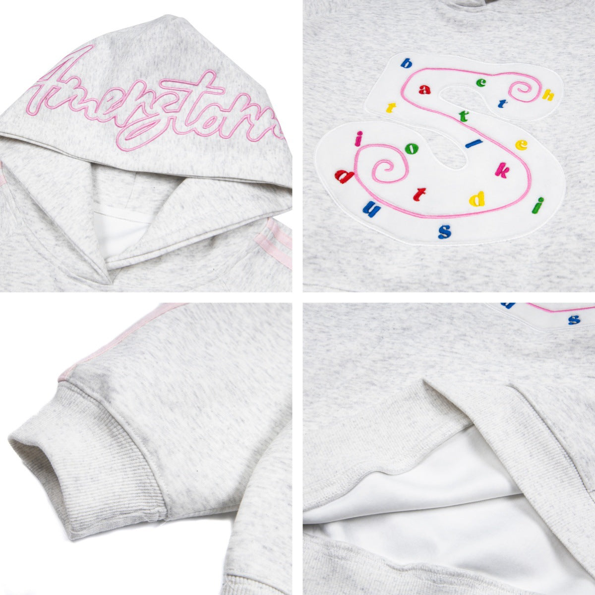 Retro Colorblock Three-Stripes Fleece Hoodie - Unisex
