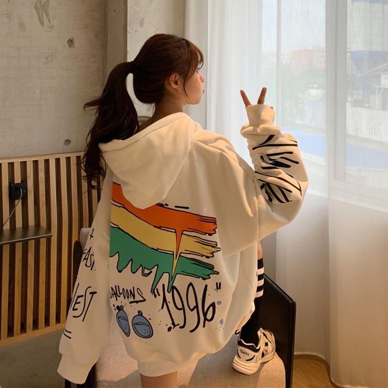 Harajuku Style Women's Winter Plush Hooded Coat