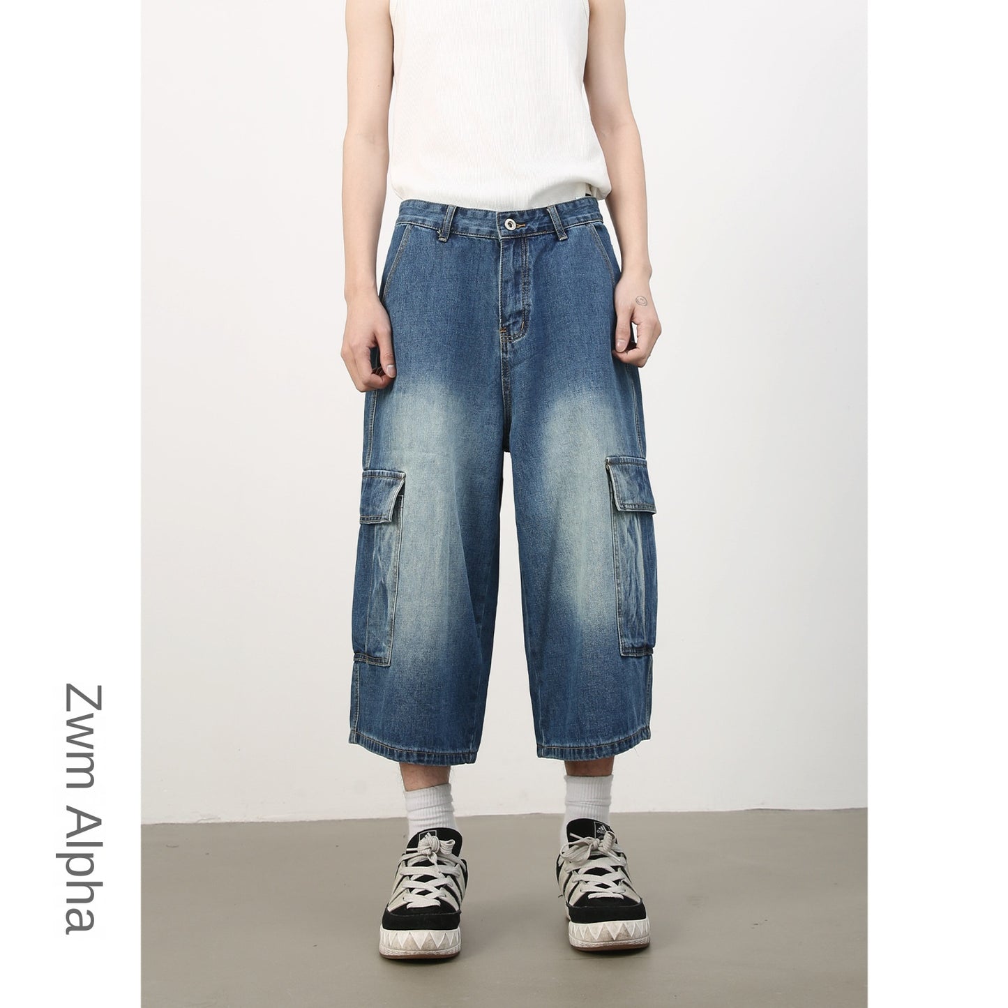 Nirben Multi-Pocket Skateboard Denim Shorts - Harajuku Style