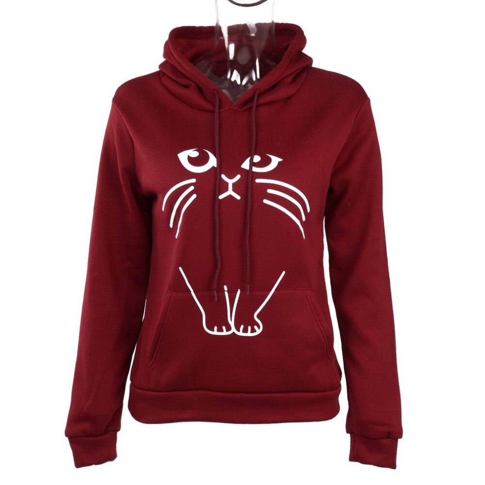 Playful Cat Ear Hoodie for Women - Harajuku Style Sweatshirt
