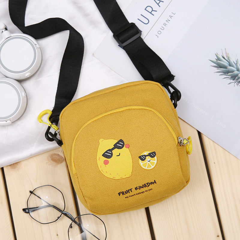 Harajuku Style Canvas Shoulder Bag - Unisex Casual Messenger