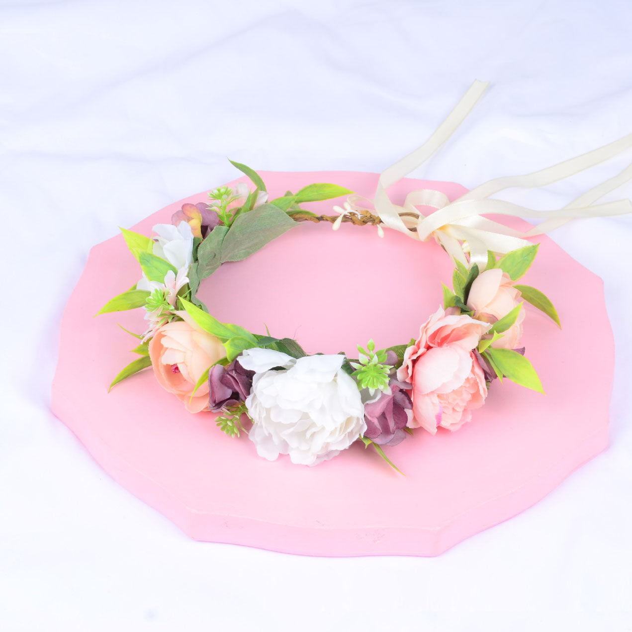 Girl's Flower Wreath Headband