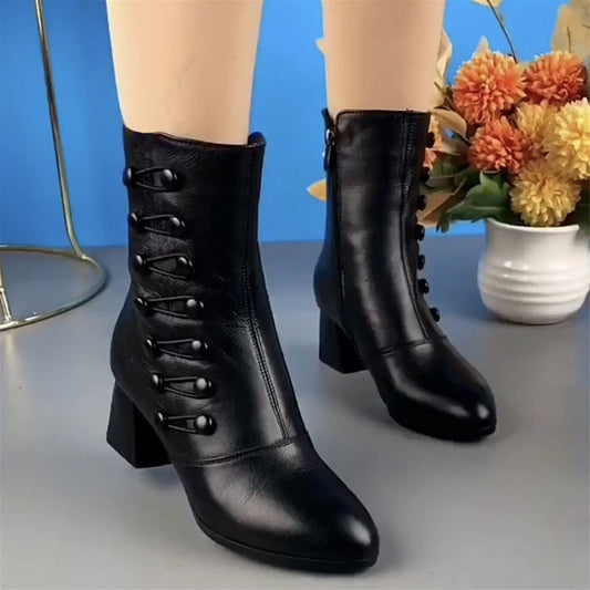 Harajuku Style Plush High Heels Fashion Boots