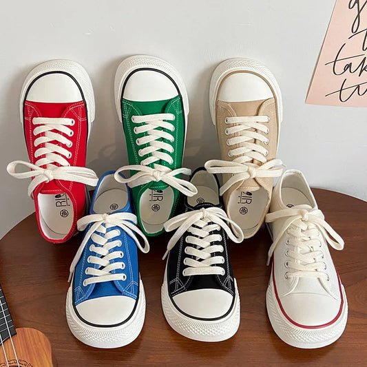 Harajuku Women’s Canvas High Top Sneakers - Casual Summer Style