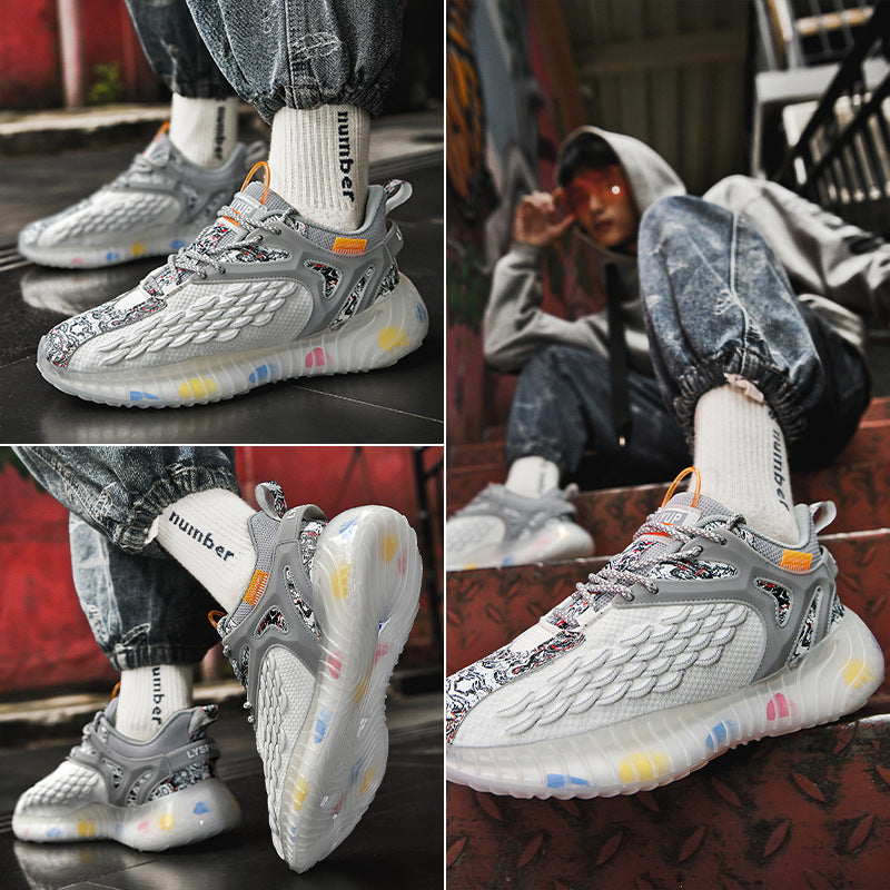 Men's Breathable Running Shoes - Harajuku Style