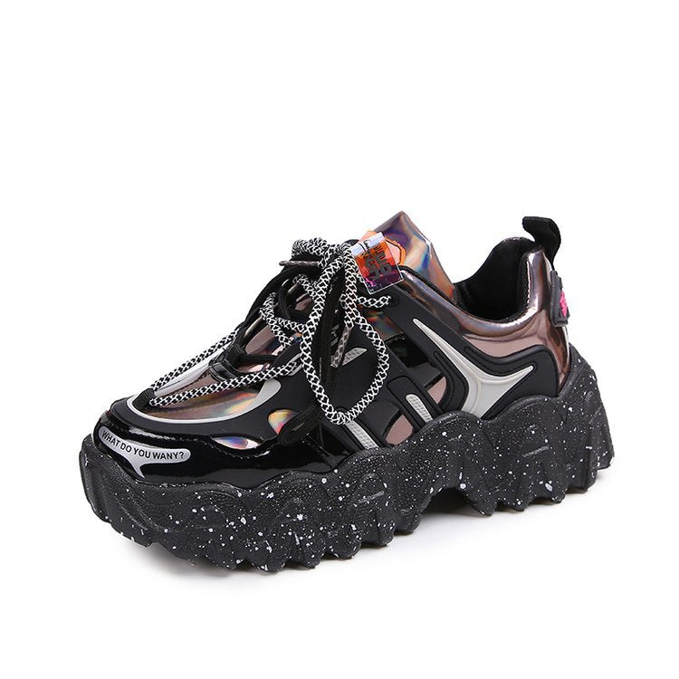 Harajuku Style Women's Trendy Thick Sole Sneakers
