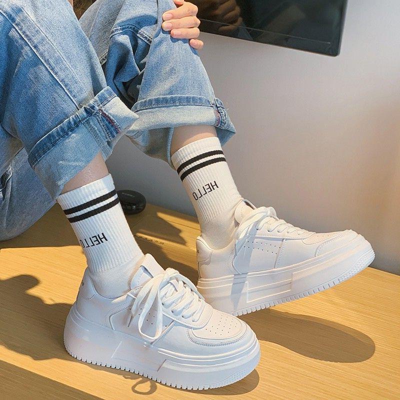 Lace Up Platform Sneakers for Harajuku Style