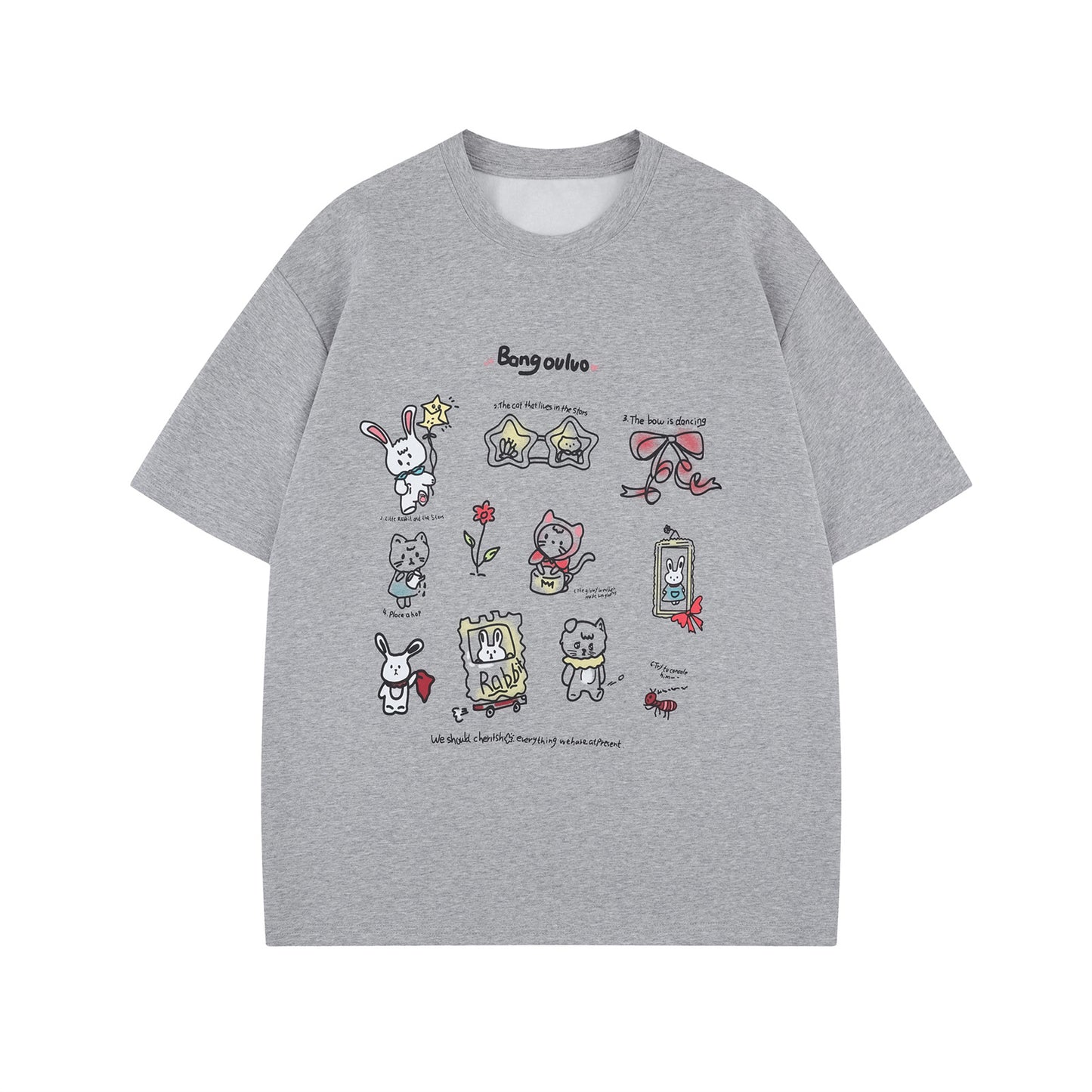 Playful Cat Short Sleeve T-Shirt for Men