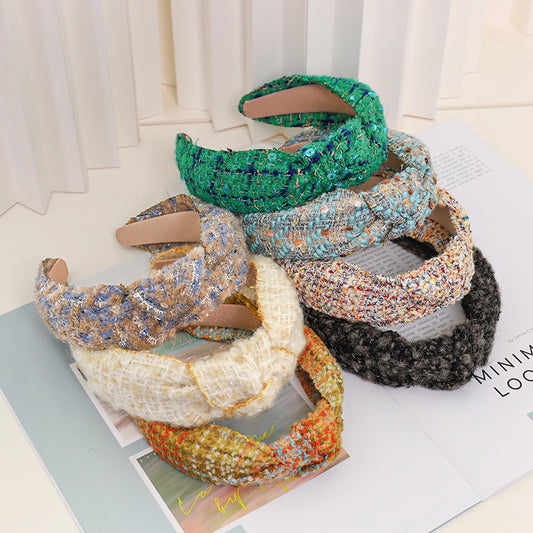 Woolen Hair Accessories Knot Headband F664