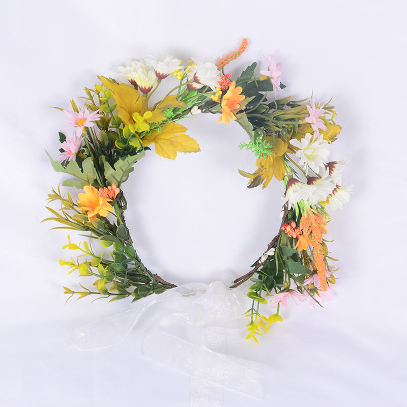 Chrysanthemum Flower Garland Headband