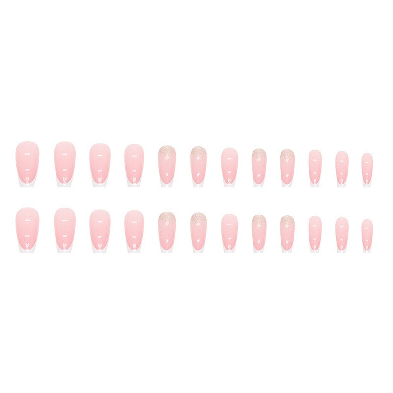 Glittery Harajuku Style Girl’s Manicure Wearable Nails