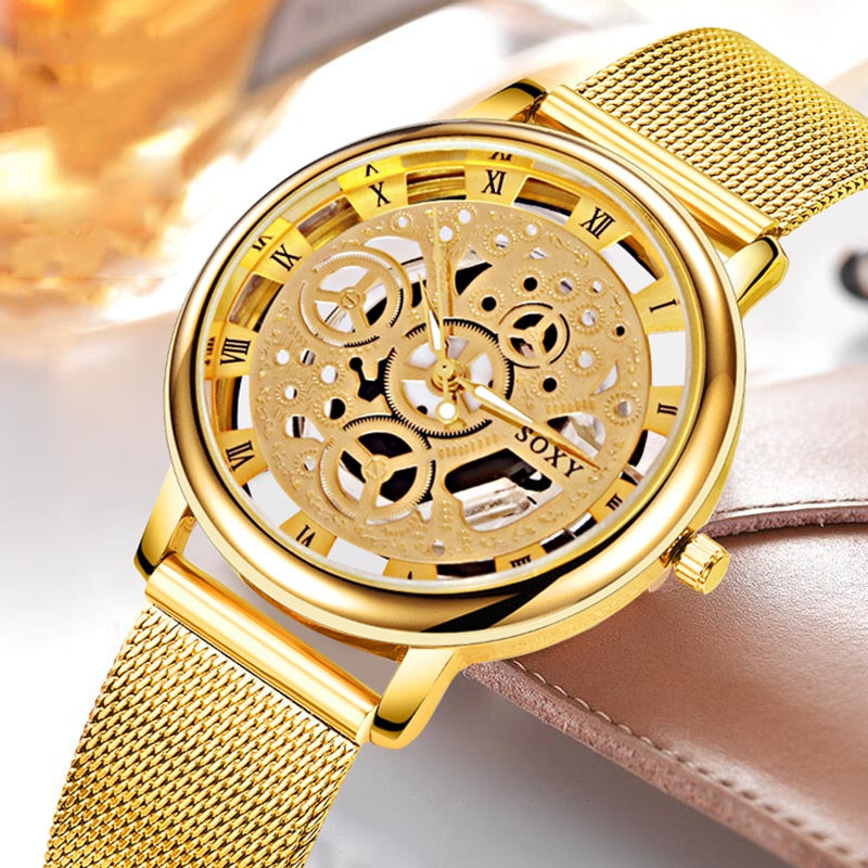 Harajuku Style Luxury Skeleton Watch for Men & Women