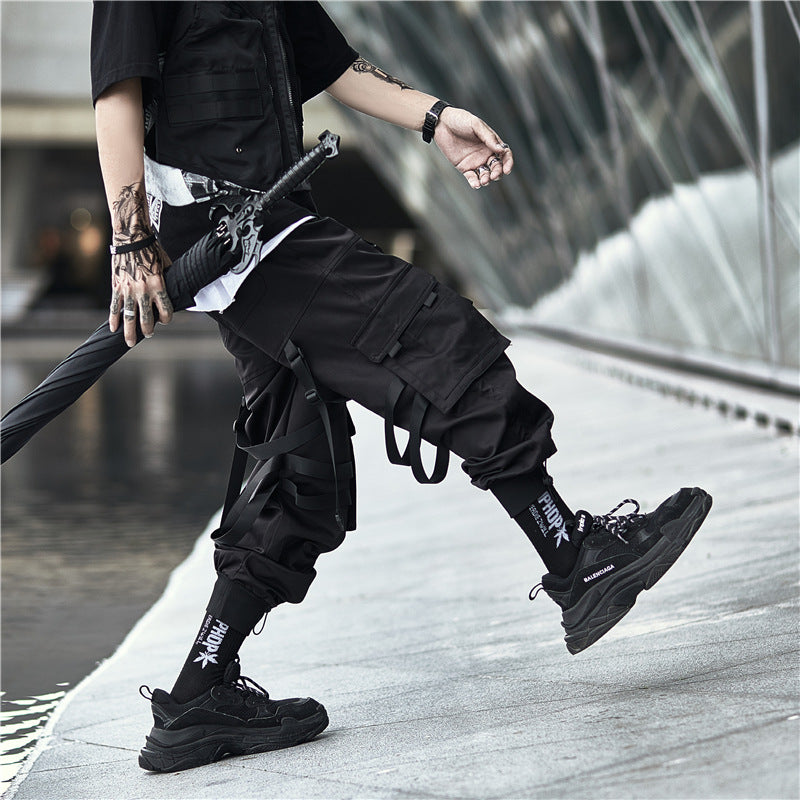 China Chic Diablo Functional Windwork Pants - Harajuku Style