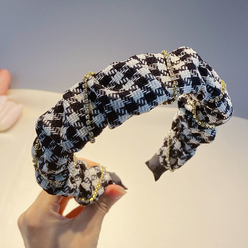 Thousand Birds Check Hair Band