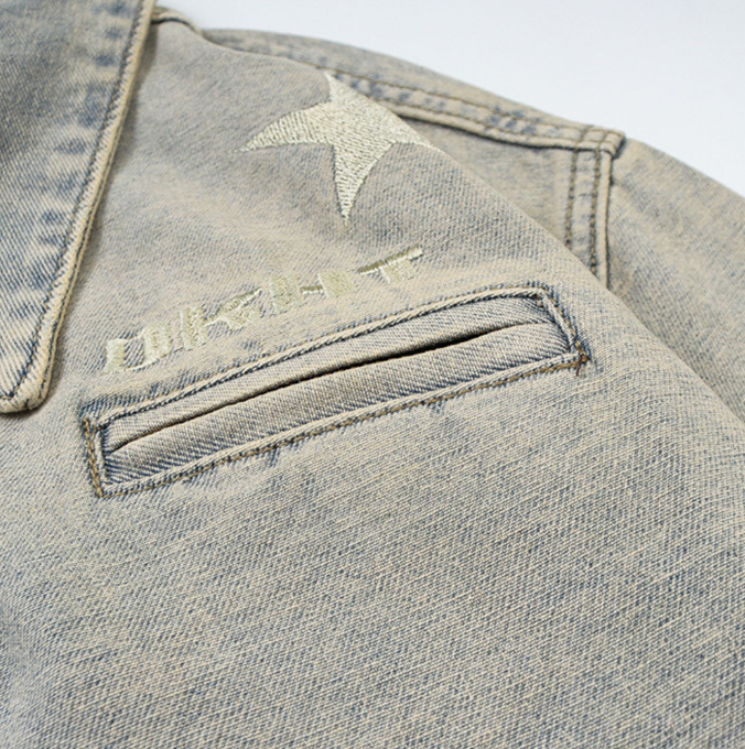 Harajuku Style Embroidered Jacket for Men