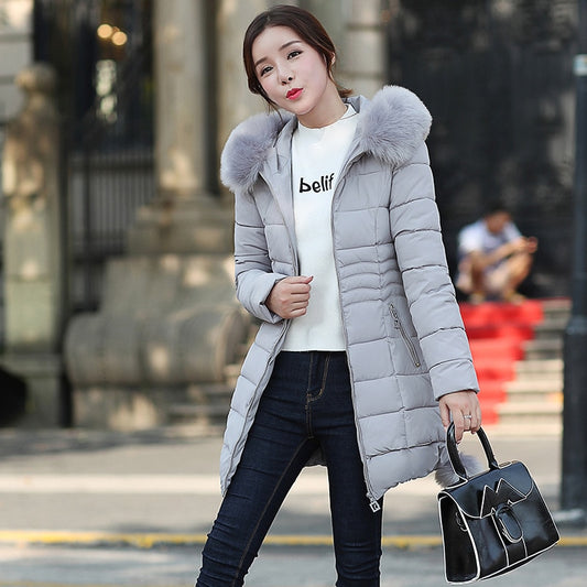 Harajuku Style Faux Fur Parka for Women