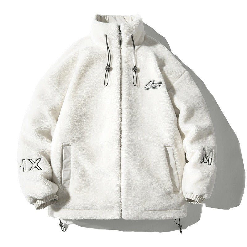 Thickened Lamb Cashmere Cotton Jacket for Men
