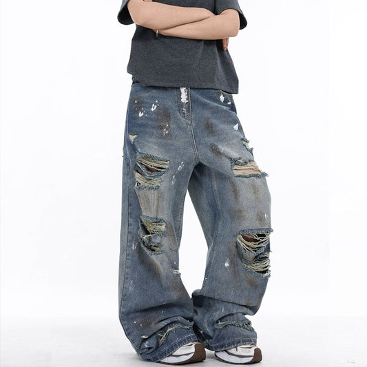 Personalized Graffiti Ripped Jeans