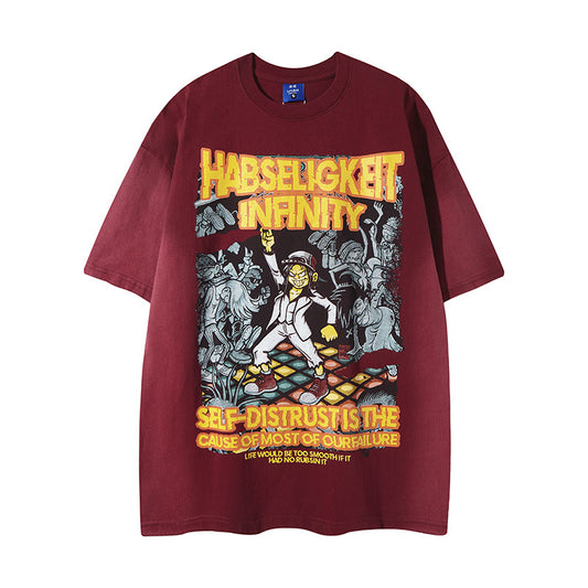 Graffiti Evil Cool Boy Short Sleeve T-Shirt - Unisex Hip Hop Tee