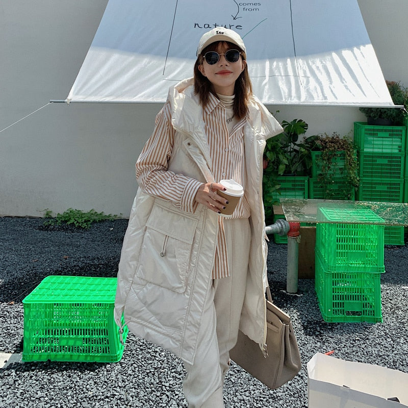 Playful Harajuku Style Down Cotton Vest Coat