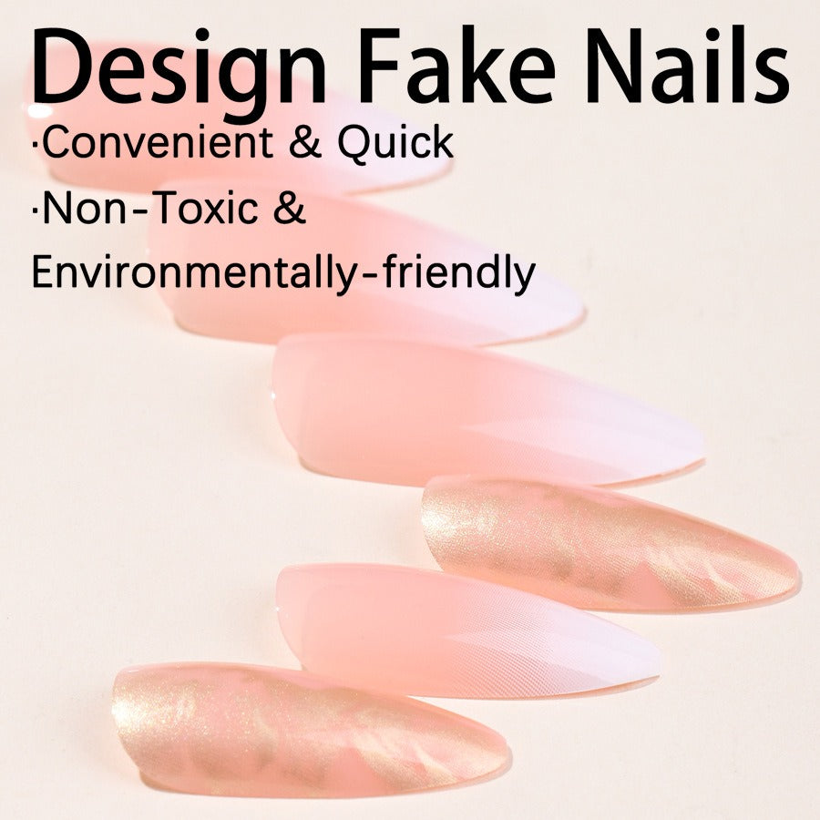 Harajuku Style Wearable Glitter Nail Gradient Patches