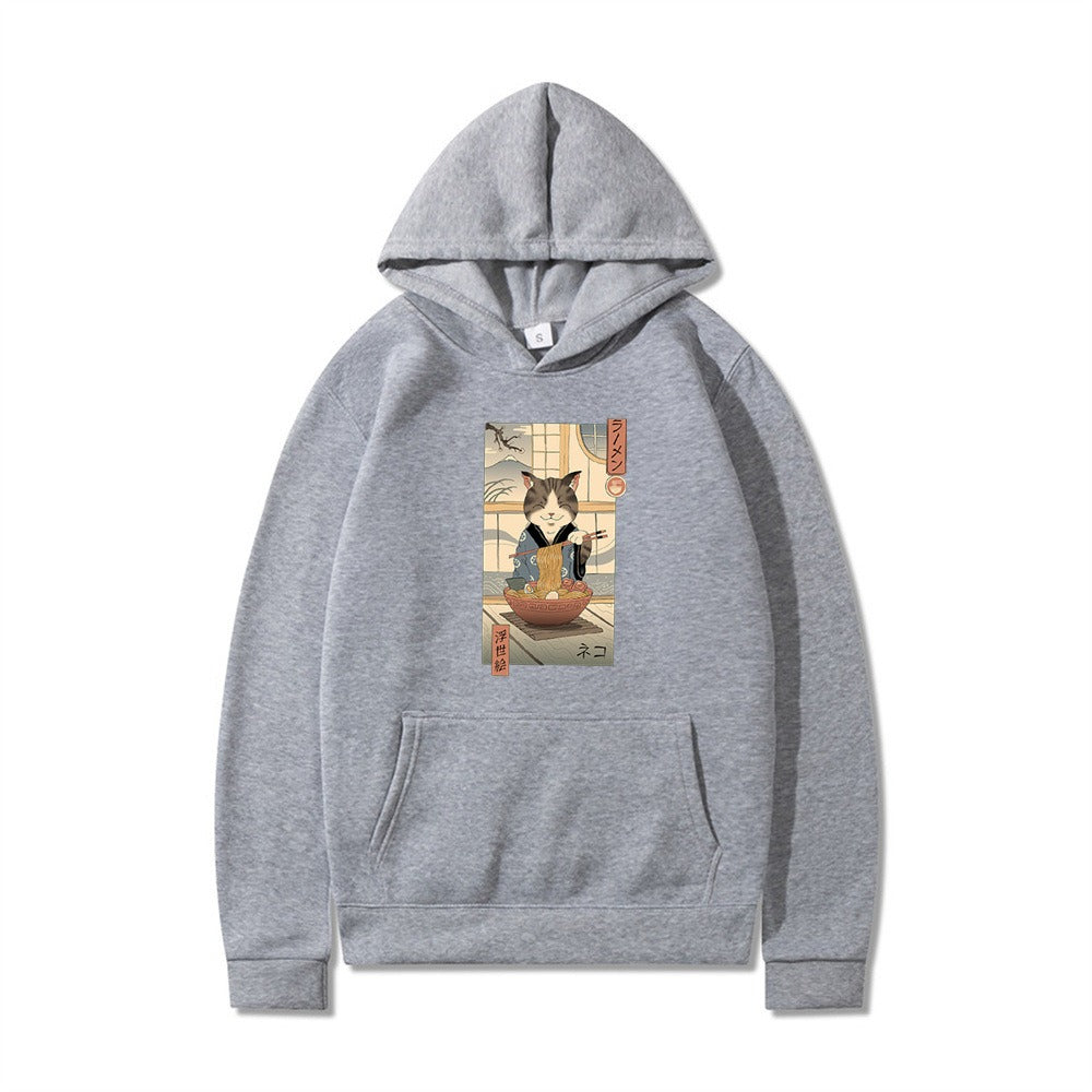 Samurai Cat Harajuku Adventure Hoodie