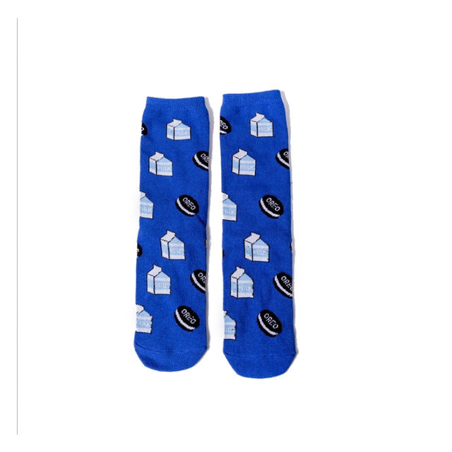 Cute Cartoon Food Socks - Banana, Avocado & More