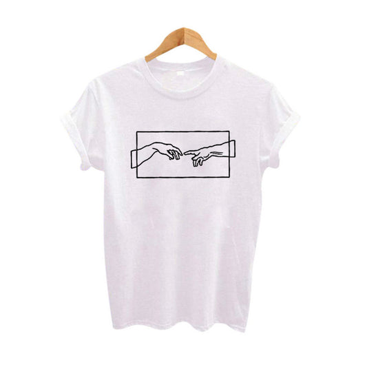 Harajuku Style Women's Graphic Tee - Aesthetic Cotton T-Shirt