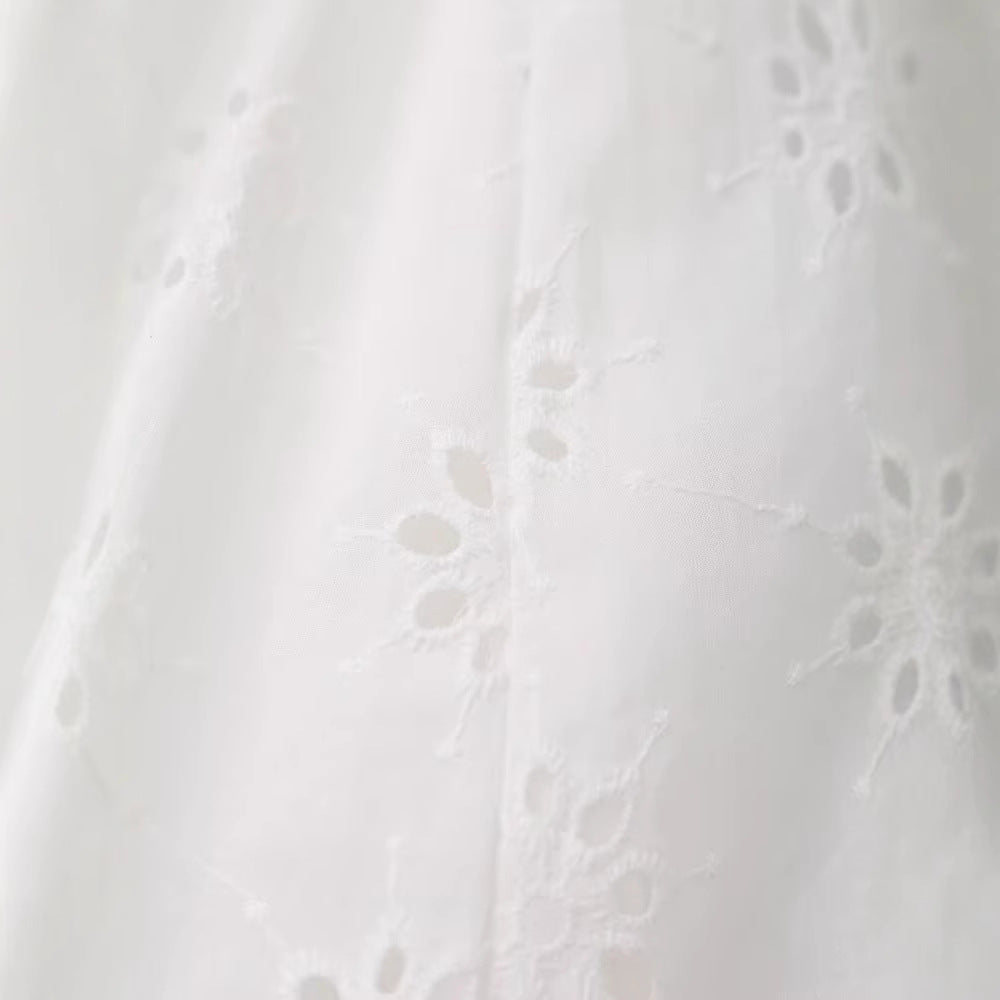 Embroidered Hollow Skirt - Harajuku Style