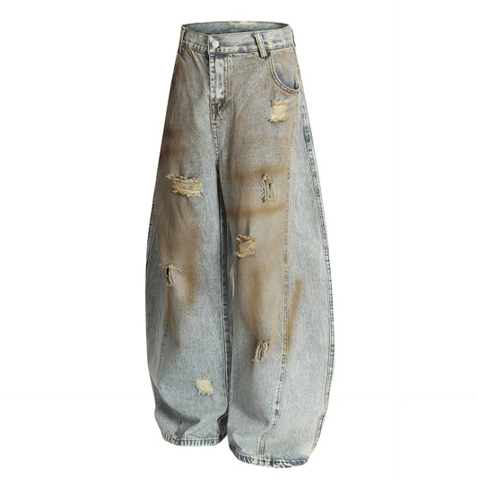 Vintage-Inspired Wide Leg Jeans for Harajuku Style