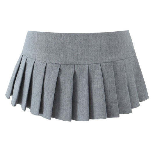 Low Waisted Pleated Skirt