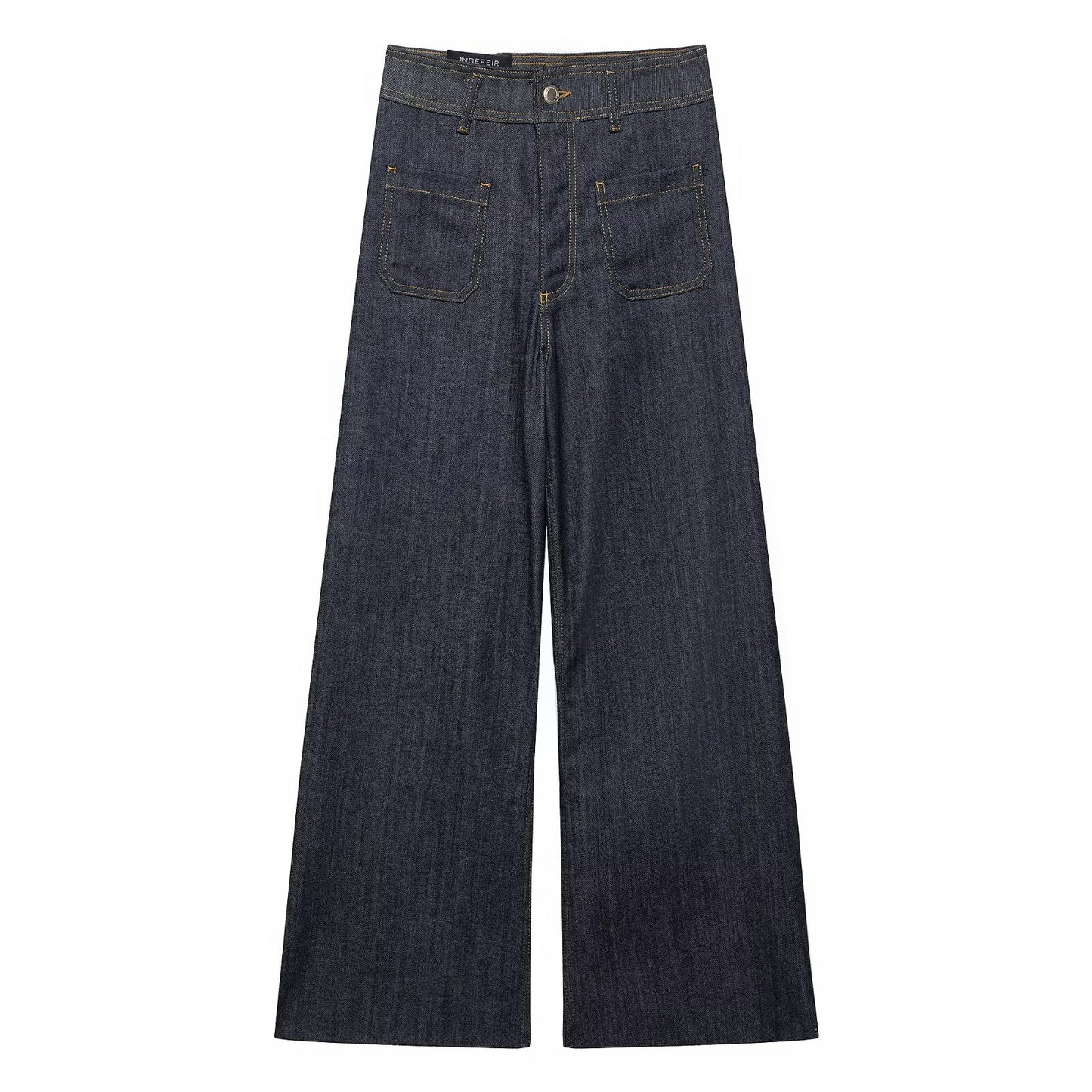 Versatile High Waist Wide Leg Jeans for Women