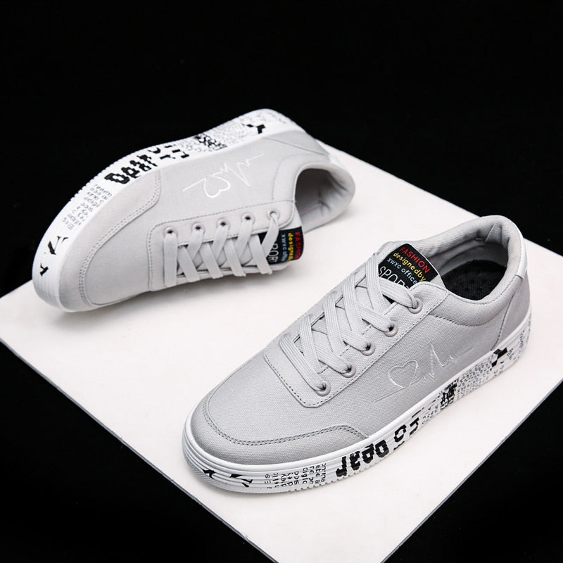 Harajuku Style Women’s Lace-Up Vulcanized Sneakers